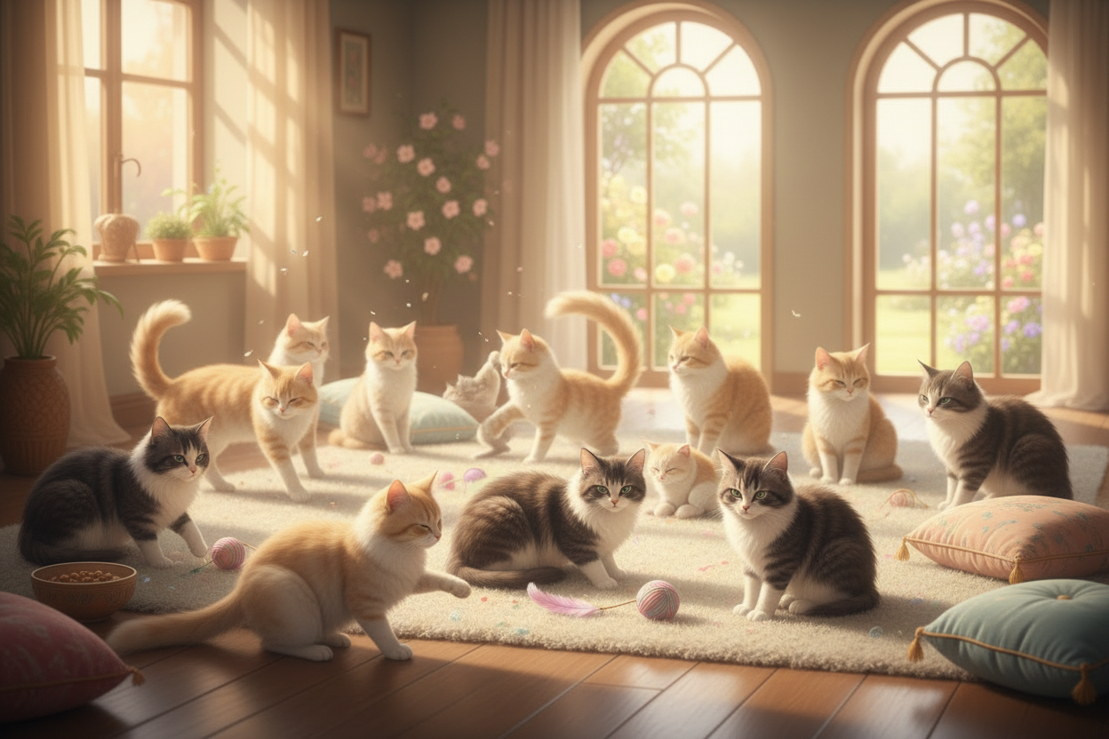 明亮猫咪图片