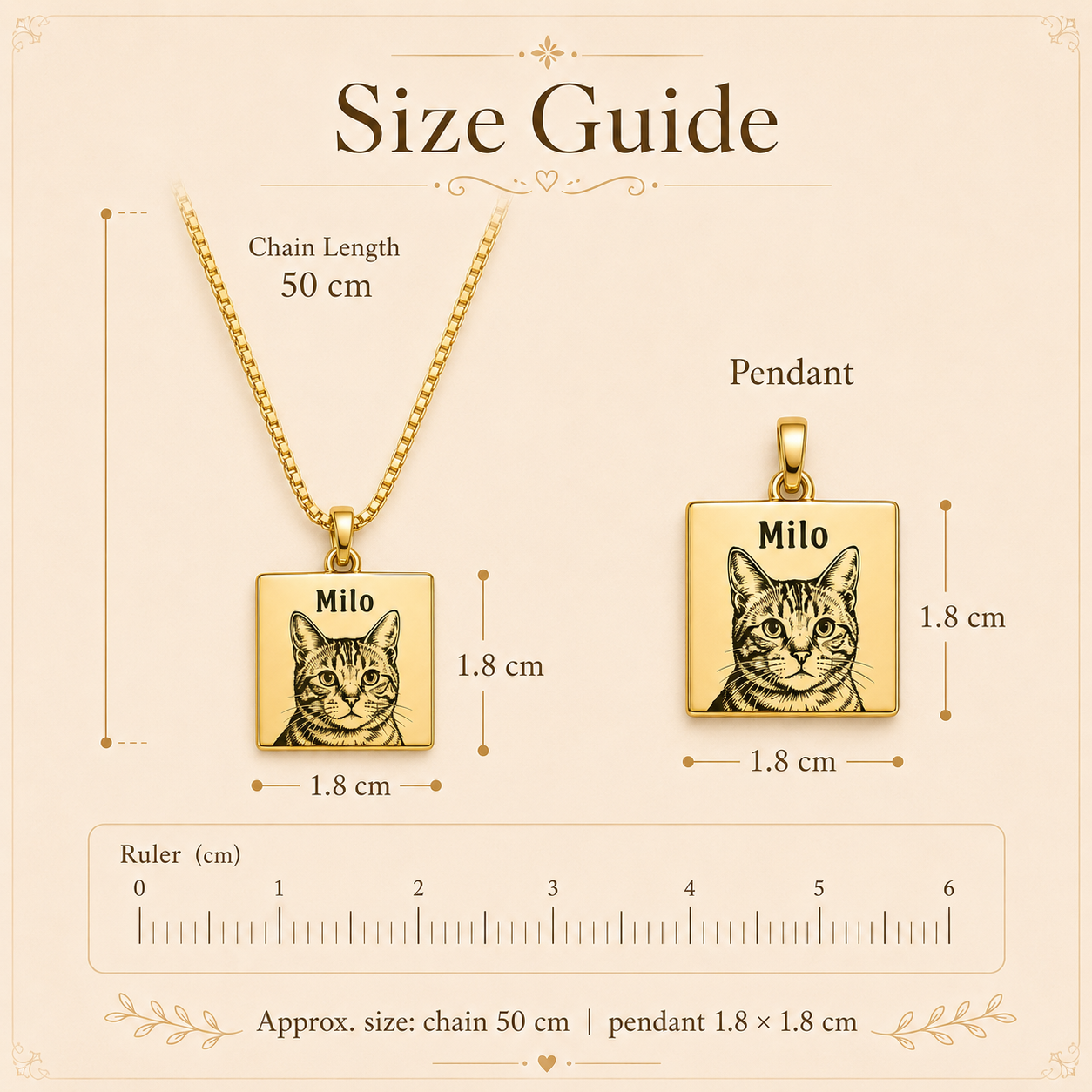 Wear Their Love Close — Custom Pet Portrait Necklace