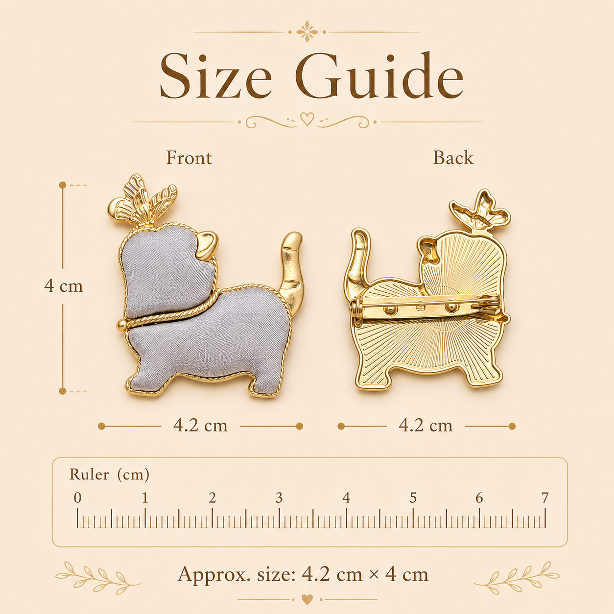 Handmade Custom Cat Brooch Pin – Chinese Silk Kitten Gift